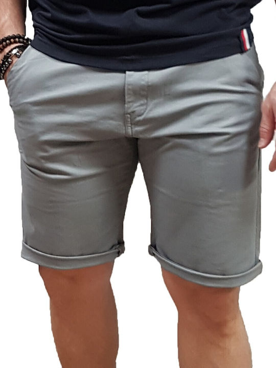 Rebase Ανδρική Βερμούδα Chino Γκρι