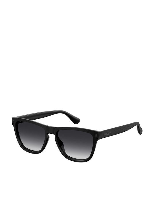 Havaianas Men's Sunglasses with Black Plastic Frame and Black Gradient Lens Itacare QFU/9O