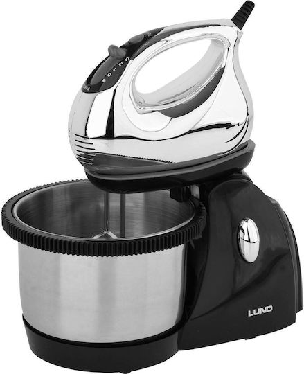 Lund Μίξερ με Inox Κάδο 3lt Γκρι 200W