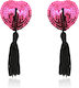 Naughty Toys Nippelabdeckungen Mit Pailletten Herz Rosa / Schwarz