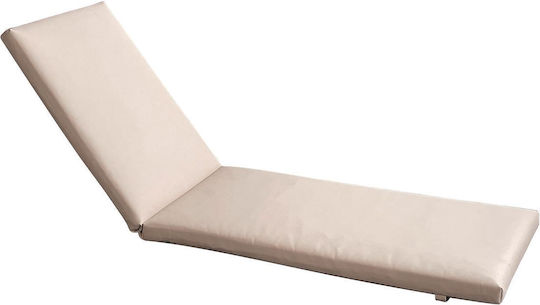Woodwell Μαξιλάρι Ξαπλώστρας με Πλάτη Sunlounger Μπεζ 196x60εκ.