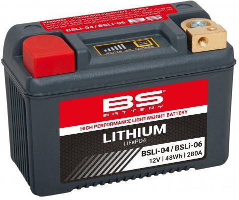 BS Lithium Motorradbatterie YT14B-BS mit Kapazität 280Ah und 48Wh