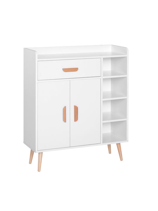 Floor Cabinet White L80xW29.5xH96cm