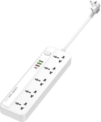 Ldnio 5-Outlet Power Strip 2m White