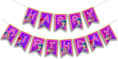 Garland Letters Shimmer & Shine Happy Birthday