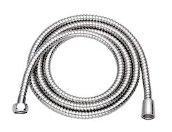 Σπιράλ Ντουζ Inox 200cm Ασημί