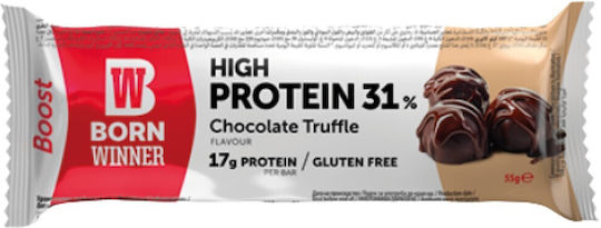 Born Winner Deluxe High Protein Блокче с 31% Протеин & Вкус Chocolate Truffle 55гр