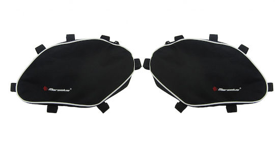 Marselus Motorcycle Hard Side Case Set in Black Colour