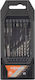 Kendo Set of 40 Drills Cobaltium with Cylindrical Shank for Metal