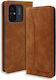 Bodycell Book Δερματίνης Καφέ (Redmi 12C)