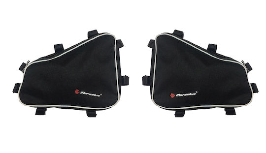 Marselus Motorcycle Hard Side Case Set in Black Colour