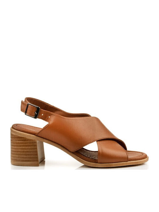Leder Sandalen Anatomisch Tabac Braun