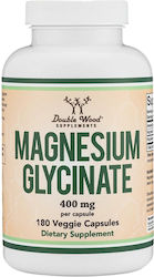 Double Wood Magnesium Glycinate 400mg 180 φυτικές κάψουλες