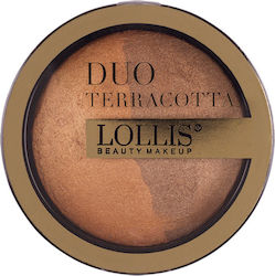 Lollis Beauty Make Up Duo Terracotta Gepresster...