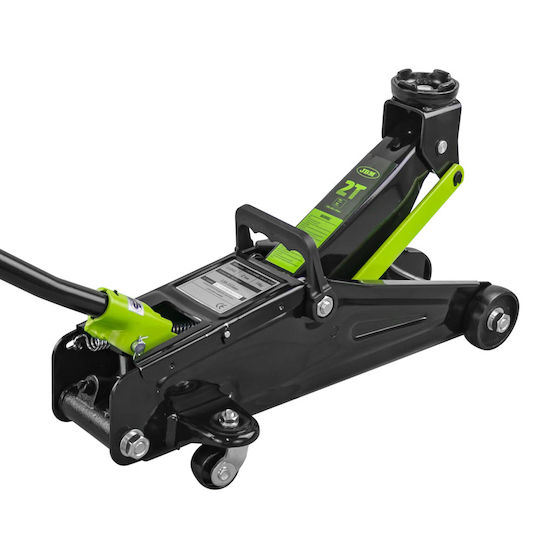 JBM Hydraulic Carriage Jack with Lifting Capacity up to 35.5cm and Weight Capacity up to 2 Tons
