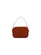 Leather shoulder bag (FB544027OR)