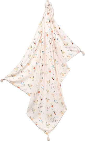 La Millou Swaddle Fruits Kuscheldecke Beige 100x120cm.