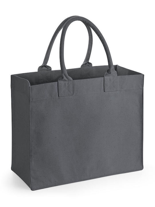 Westford Mill W608 Fabric Shopping Bag in Gray color