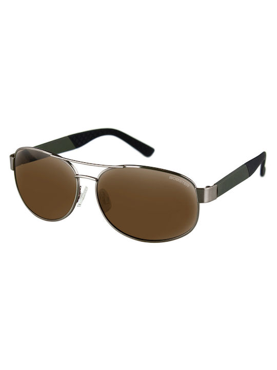 Bobster Commander Men's Sunglasses with Brown Metal Frame and Brown Lens BCOM102HD