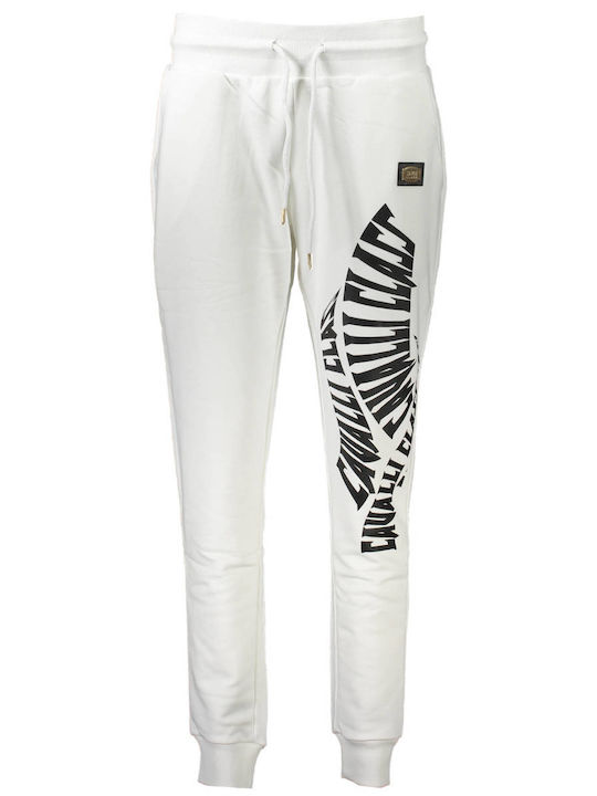 Roberto Cavalli CF062-00053 Damen-Sweatpants Jogger Weiß QXT23A-CF062-00053