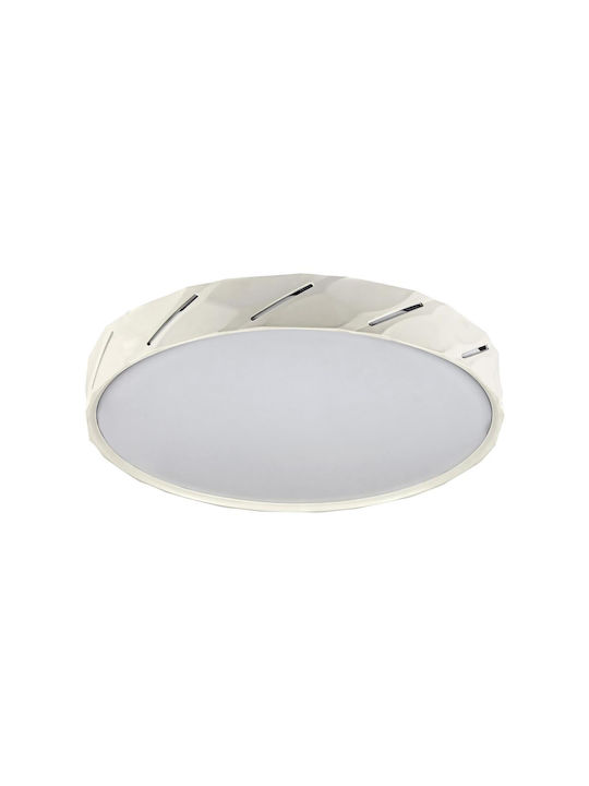 Rabalux Nessira Classic Plastic Ceiling Light with Integrated LED White