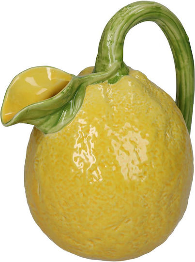 ArteLibre Vază Decorativă Porțelan Galben 17.5x13.5x19.5cm 1buc