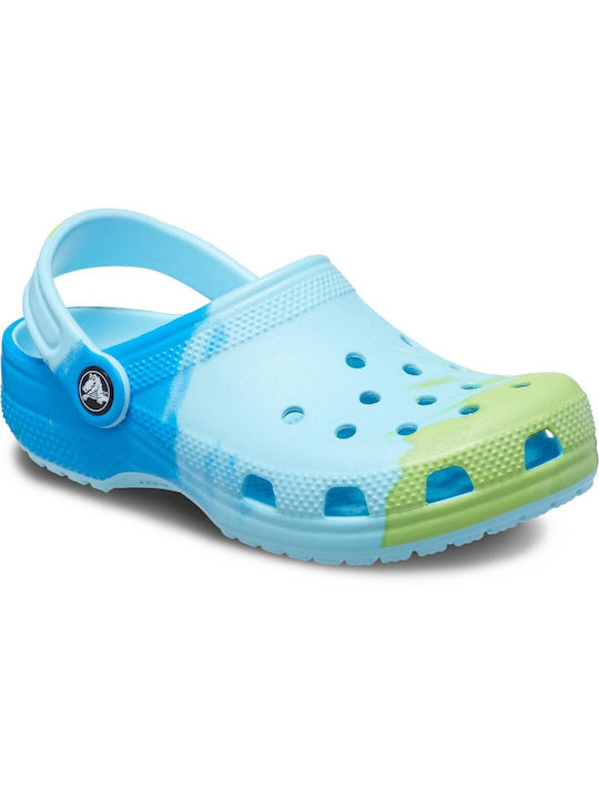 Crocs Classic Ombre Clog Încălțăminte Anatomică pentru Plajă pentru Copii Albastre