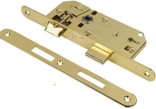 AGB Χωνευτή Κλειδαριά Μεσόπορτας με Κέντρο 40mm Χρυσή