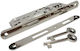 AGB Recessed Lock Mesoportas with Cylinder and Center 40mm Silver