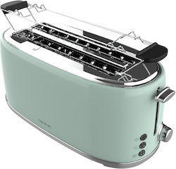 Cecotec Toast&Taste 1600 Retro Double Prăjitor de pâine 2 sloturi 1630W Turcoaz Cecotec Toast&Taste 1600 Retro Double Prăjitor de pâine 2 sloturi 1630W Turcoaz