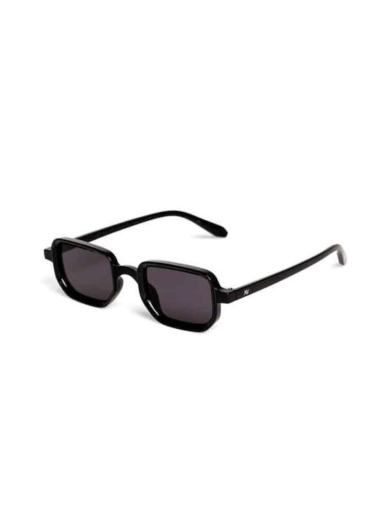 AV Sunglasses Kaia Women's Sunglasses with Black Plastic Frame and Black Lens