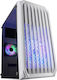 Mars Gaming MC-S2W Gaming Mini-Turm Computergehäuse mit RGB-Beleuchtung Weiß