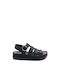 Fantasy Sandals 01389-001 Women's Flat Sandals Gladiator in Black Color