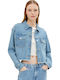 Κοντό Γυναικείο Τζιν Μπουφάν Light Stone Bright Blue Denim