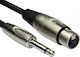 Schulz Kabel Cable XLR female - 6.3mm male Μαύρο 0.15m (S809)