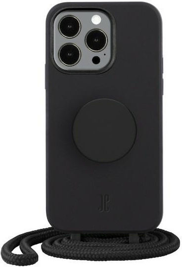 Just Elegance PopGrip Back Cover Σιλικόνης Μαύρο (iPhone 13 Pro Max)