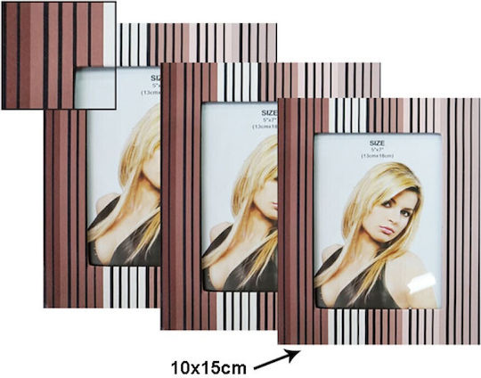 Marhome Kunststoff Fotorahmen Rillen Braune