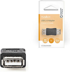 Nedis CCGB60900BK USB-A Feminin În USB-A Feminin