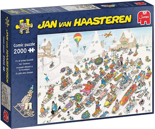 It's All Going Downhill Jan Van Haasteren Puzzle 2D 2000pcs