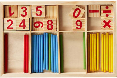 Αριθμοί με Sticks Montessori Lehrspielzeug Buchstaben und Zahlen aus Holz für 6+ Jahre