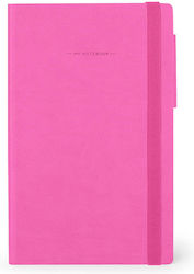 Legami Milano Notebook Ruled with Elastic Pink