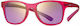 Centrostyle Quadratische Kinder-Sonnenbrillen mit Spiegel-Gläsern Rosa
