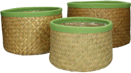 ArteLibre Seagrass Ghiveci Verde 27x27x17εκ.