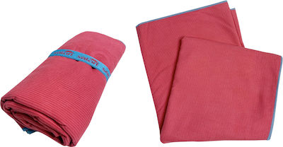 Solart Towel Body Microfiber Red 195x80cm.