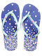 Mitsuko Women's Flip Flops Blue