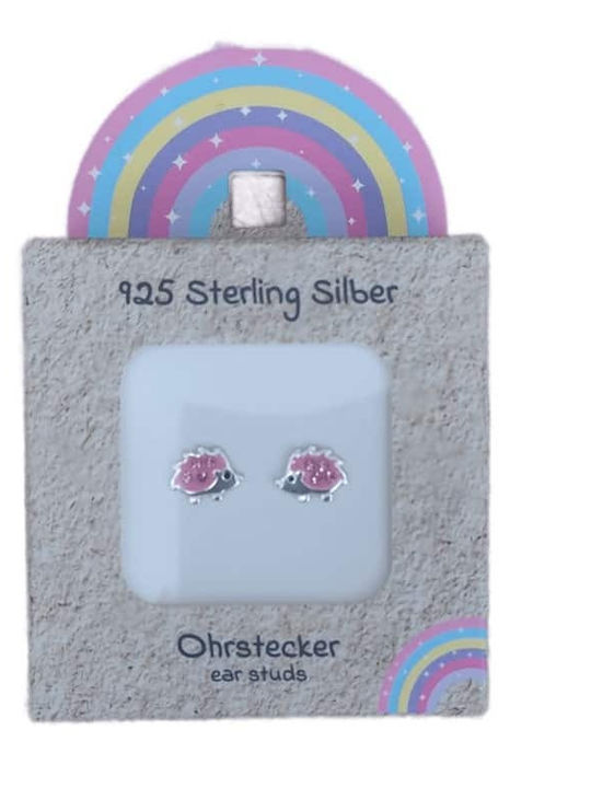 Kinder-Ohrringe aus Silber 925 mit Igel