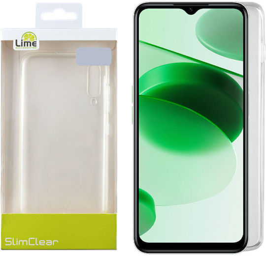 Lime Slimclear Camera Guard Back Cover Silicone Transparent (Realme C35)