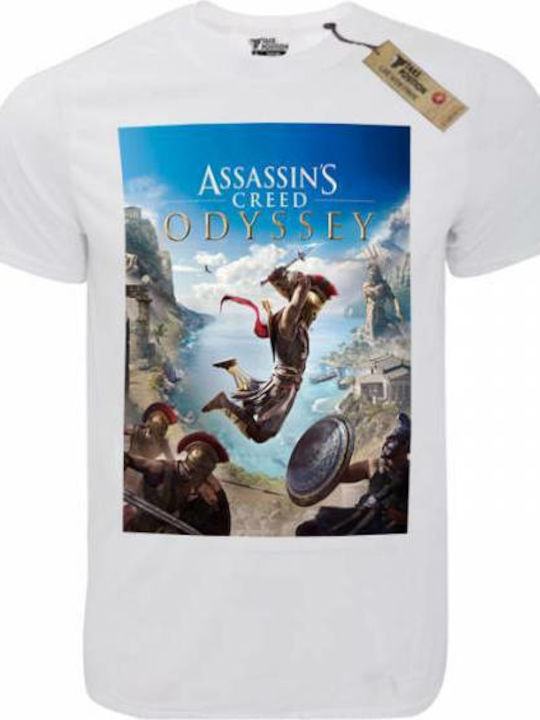 Takeposition T-cool T-shirt Assassin's Creed Λευκό Takeposition T-cool T-shirt Assassin's Creed Λευκό