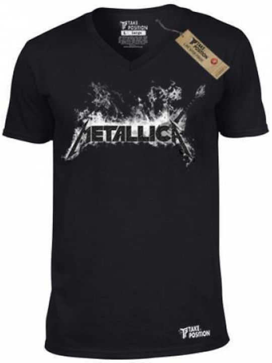 Takeposition Tricou Metallica Negru 308-7501