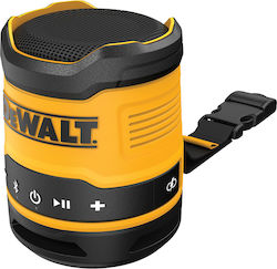 Dewalt Wasserdicht Bluetooth-Lautsprecher 5W mit Batterielaufzeit bis zu 16 Stunden Gelb